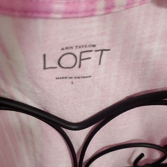 Banana Republic Pink and White Striped Tank Top - Picture 2 of 7